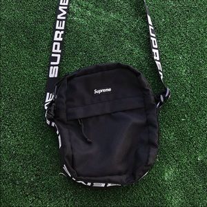 Black supreme shoulder bag
